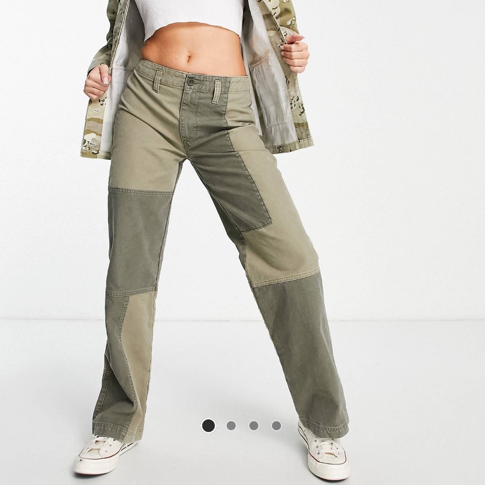 Asos Colorblock Patchwork Pants - image 3